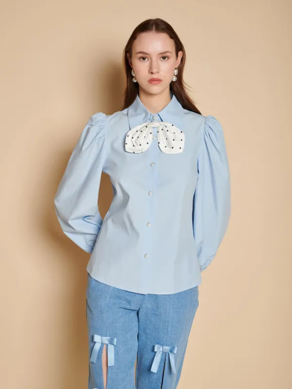 Vera Bow Tie Blouse made by Sister Jane