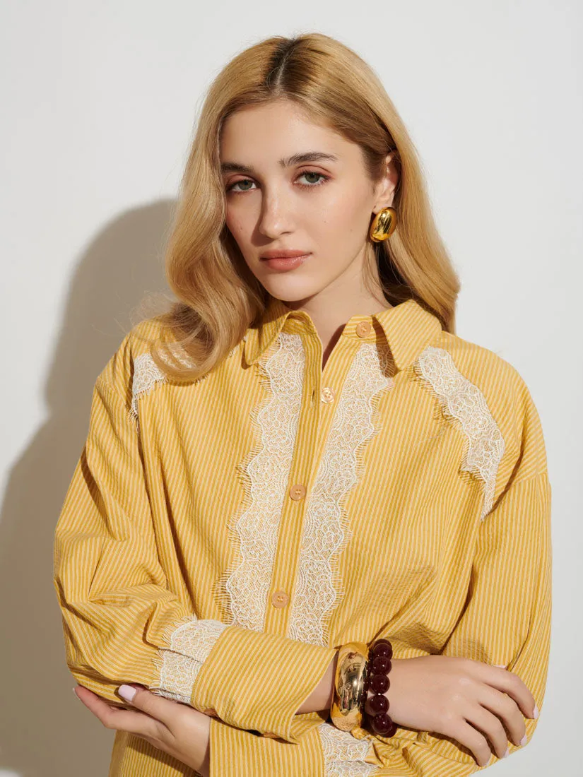 <b>Ghospell</b> Jana Striped Shirt sold by Sister Jane product image thumbnail 5