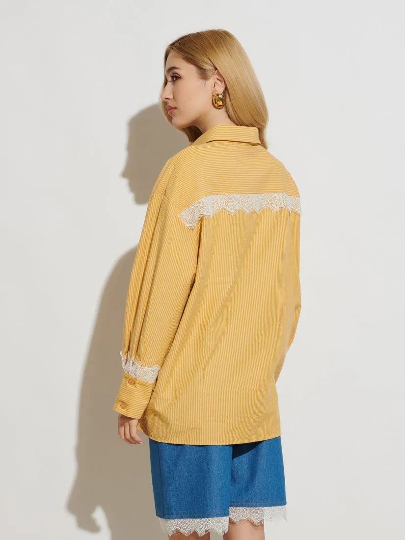 <b>Ghospell</b> Jana Striped Shirt sold by Sister Jane product image thumbnail 4