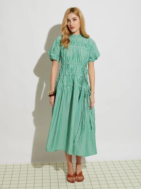 <b>Ghospell</b> Neva Striped Midi Dress made by Sister Jane