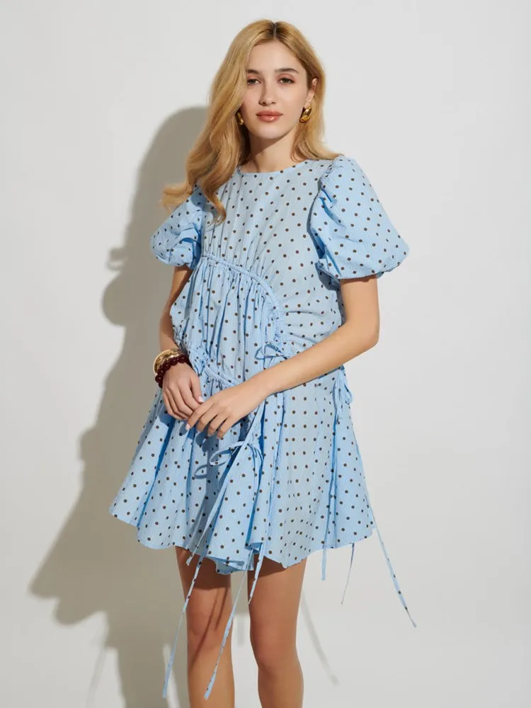 <b>Ghospell</b> Farah Polka Dot Mini Dress sold by Sister Jane