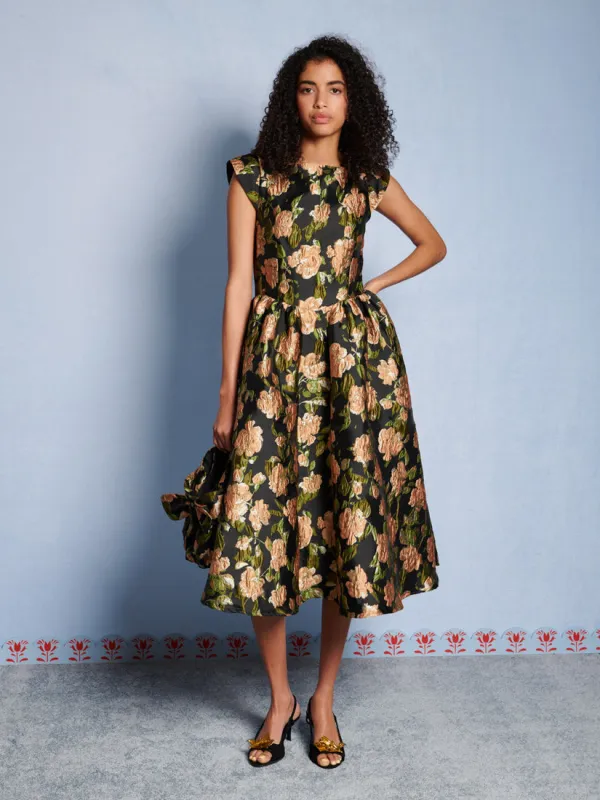 <b>DREAM</b> Floret Jacquard Midi Dress made by Sister Jane