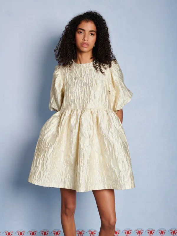 <b>DREAM</b> Chalk Jacquard Mini Dress made by Sister Jane