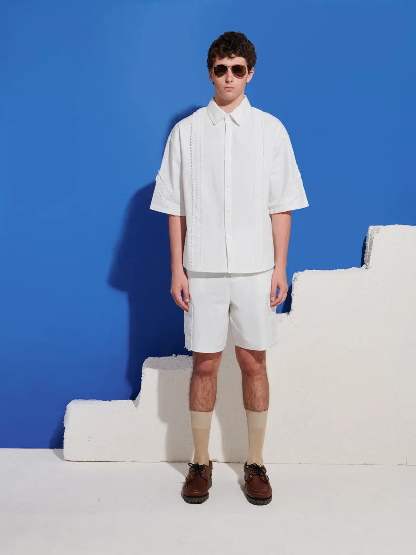 Chalk Crochet Trim Shirt sold by Sister Jane product image thumbnail 2