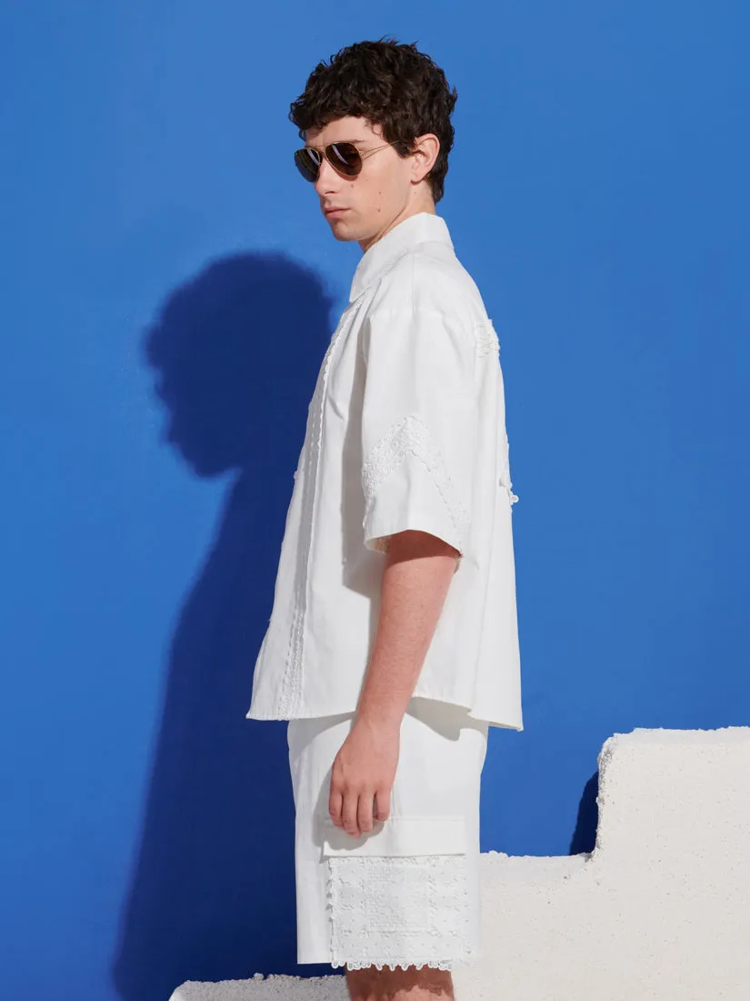 Chalk Crochet Trim Shirt sold by Sister Jane product image thumbnail 5