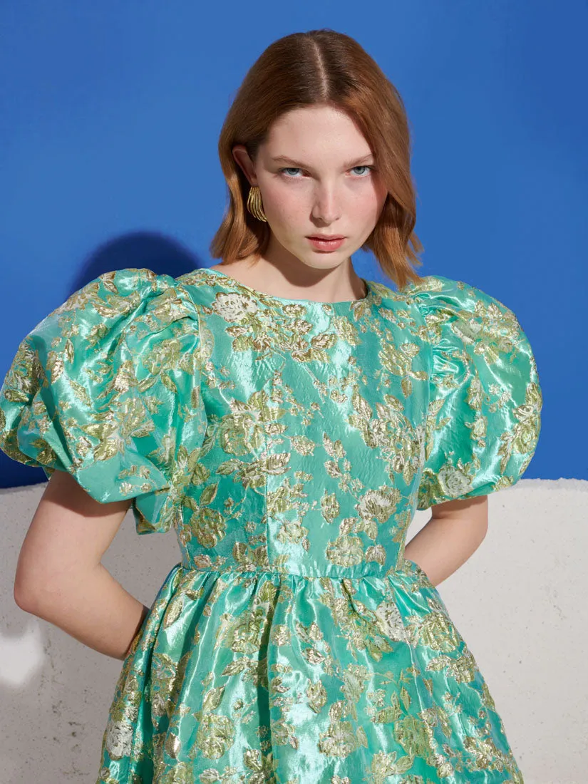 Pistachio Jacquard Mini Dress sold by Sister Jane product image thumbnail 5