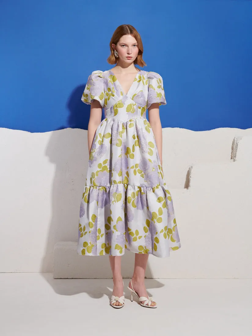 Fig Flora Jacquard Midi Dress sold by Sister Jane product image thumbnail 4