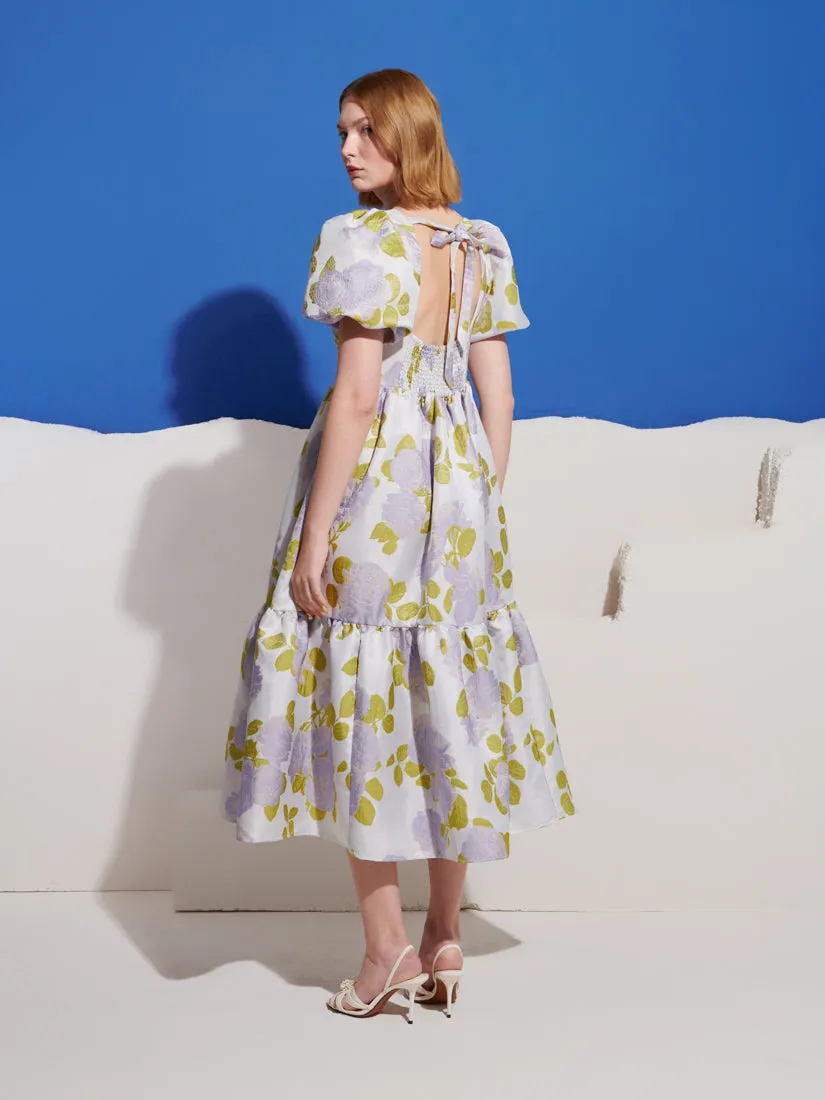 Fig Flora Jacquard Midi Dress sold by Sister Jane product image thumbnail 3