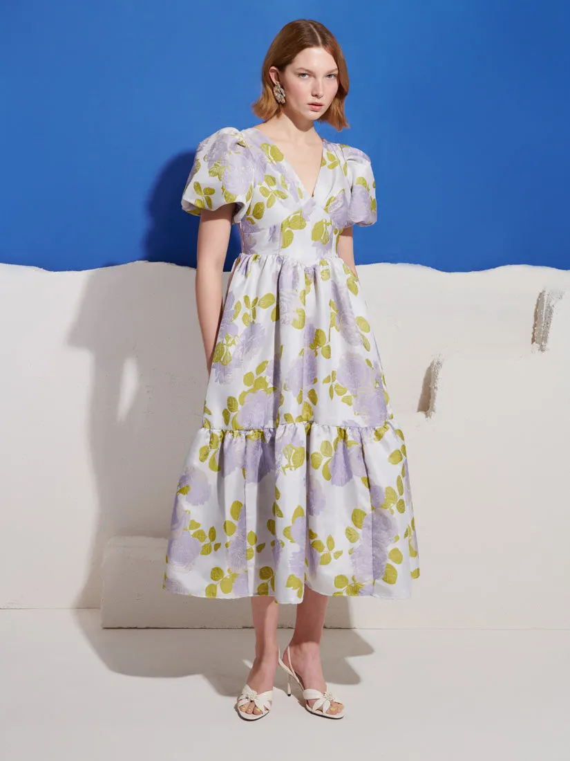 Fig Flora Jacquard Midi Dress sold by Sister Jane