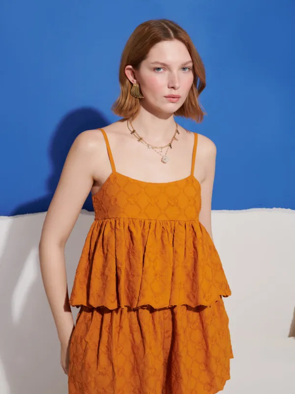 Orange Blossom Cami Top made by Sister Jane