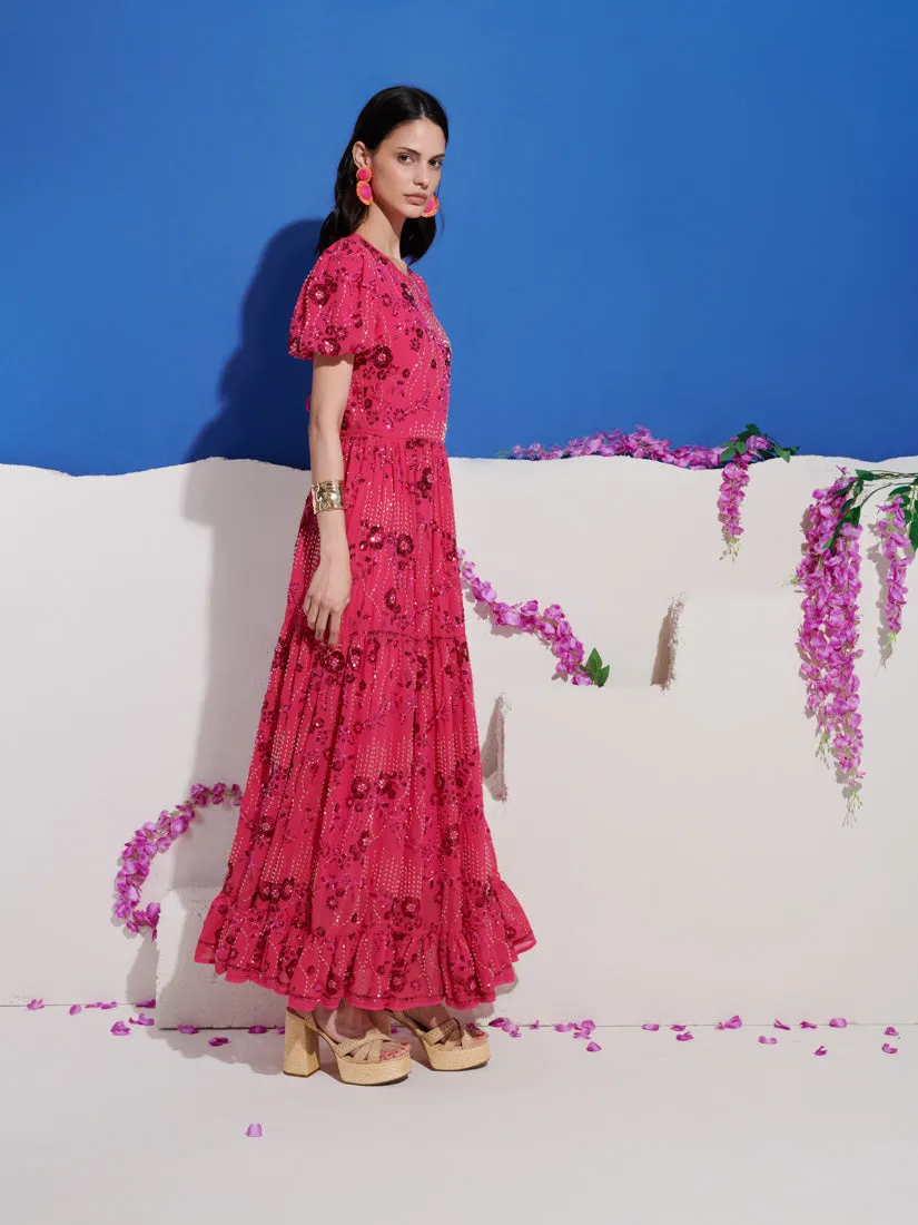 <b>DREAM</b> Jade Sequin Floral Maxi Dress sold by Sister Jane product image thumbnail 2