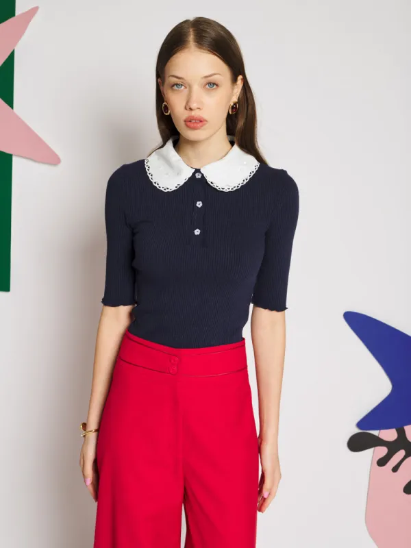 Elise Polo Top made by Sister Jane