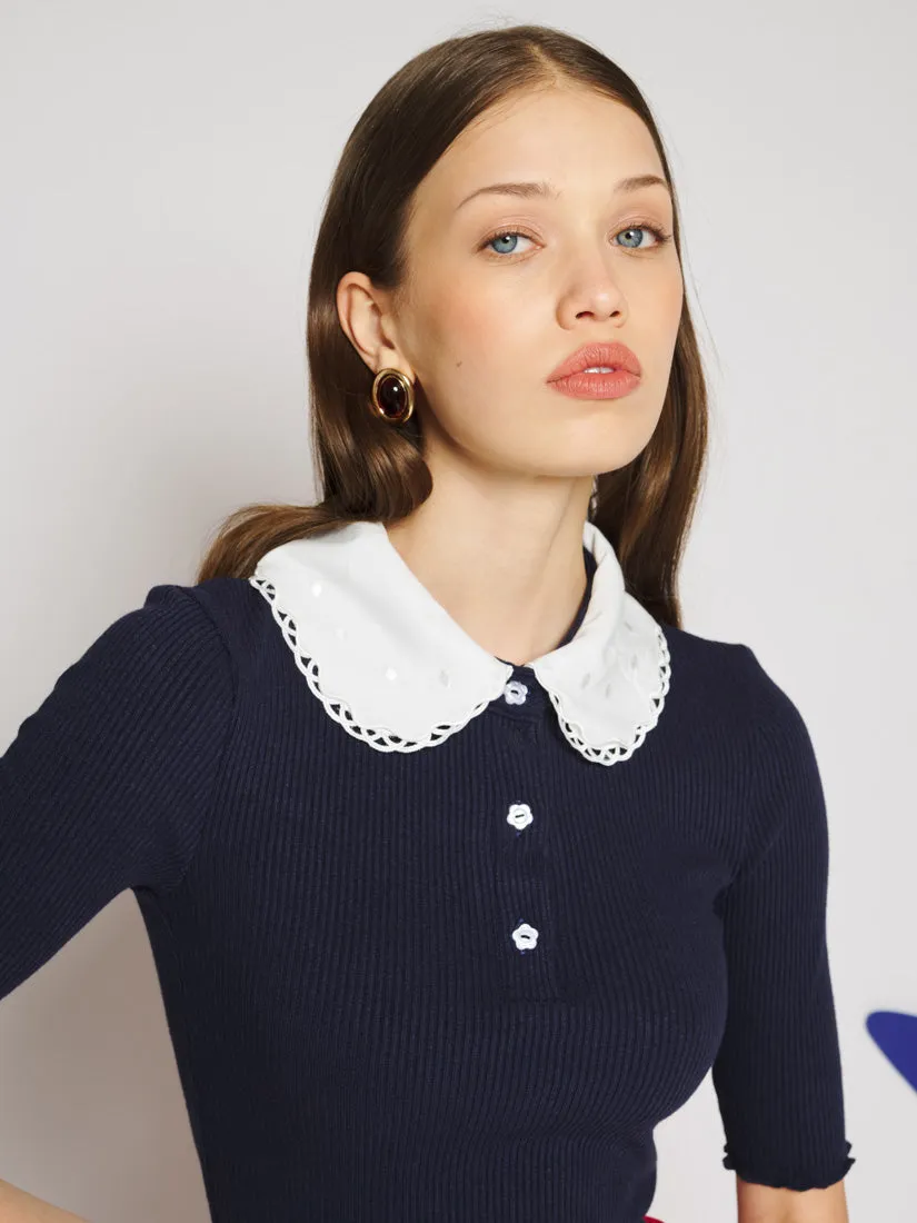 Elise Polo Top sold by Sister Jane product image thumbnail 5