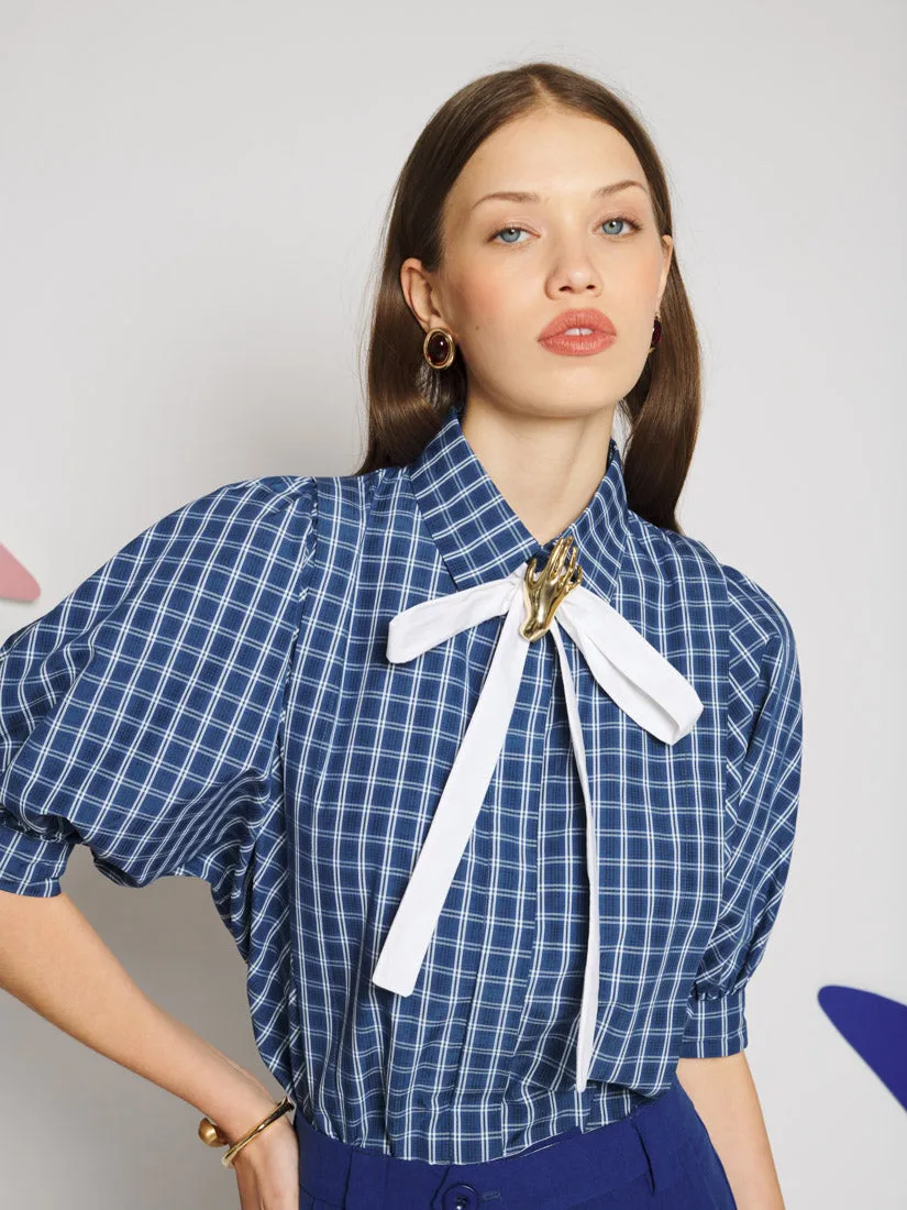 Celeste Check Blouse sold by Sister Jane product image thumbnail 5
