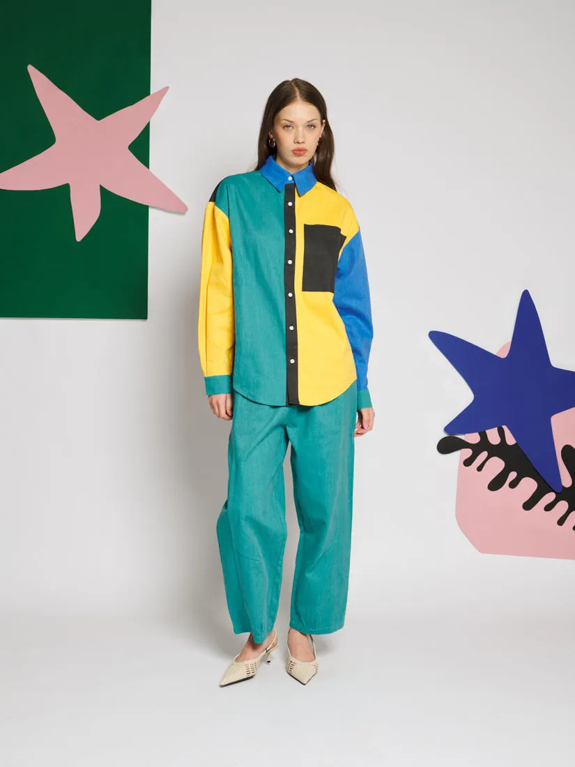 Fresco Colour Block Shirt sold by Sister Jane product image thumbnail 4