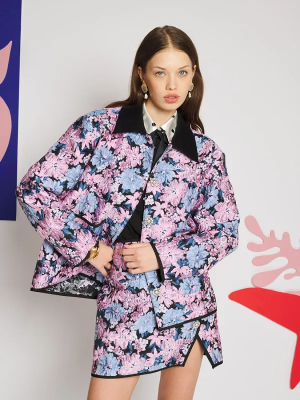 Floral Canvas Jacquard Jacket made by Sister Jane