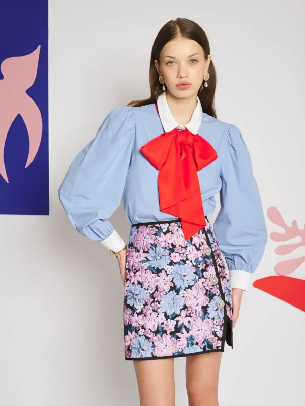 Ciel Bow Blouse made by Sister Jane