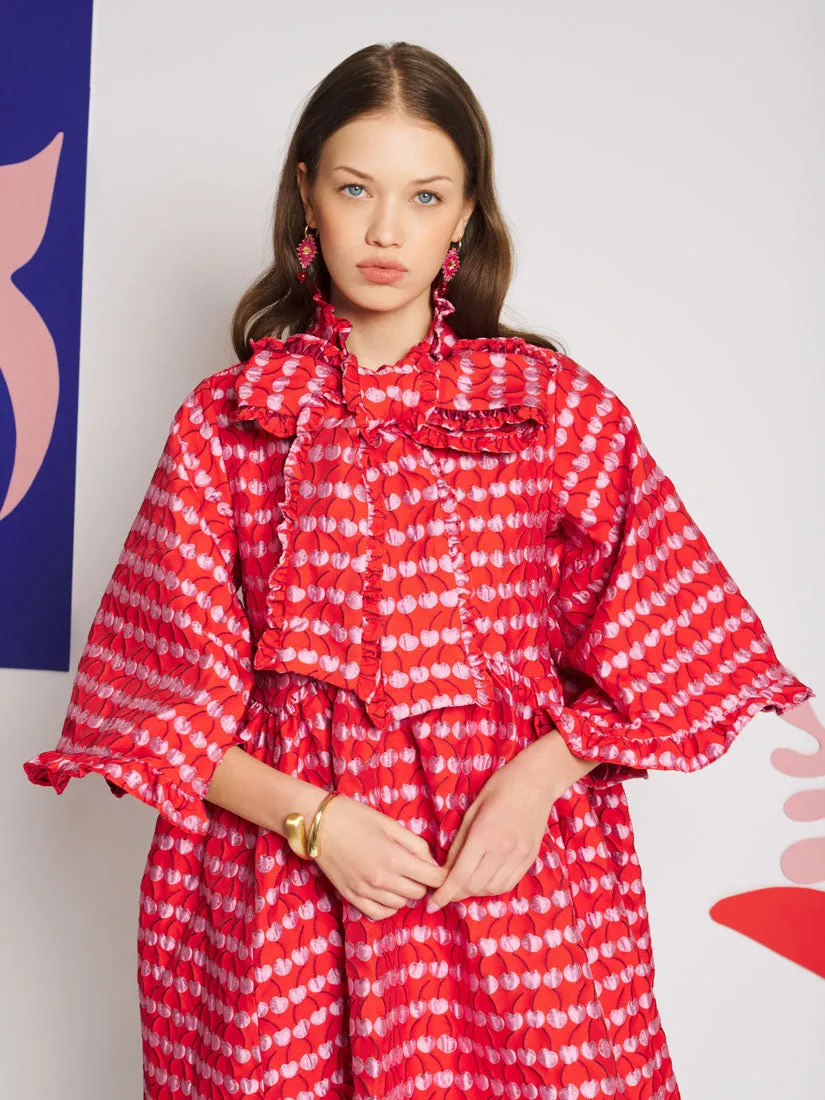 Clara Cherry Jacquard Mini Dress sold by Sister Jane product image thumbnail 5