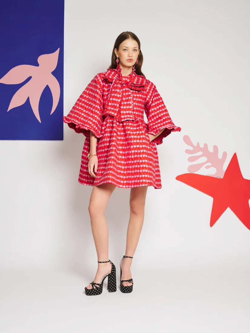 Clara Cherry Jacquard Mini Dress sold by Sister Jane product image thumbnail 4