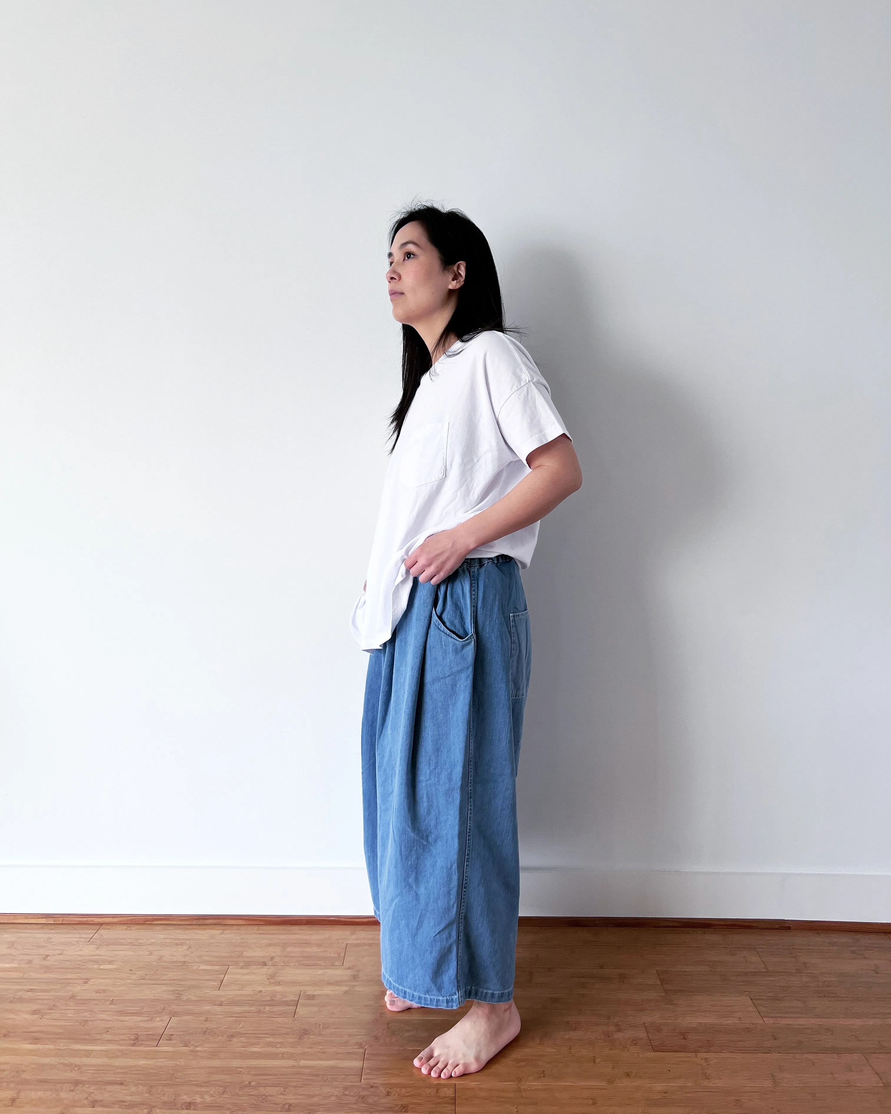 #61 Short Sleeve Crew Tee, White Wash sold by Skargorn product image thumbnail 4