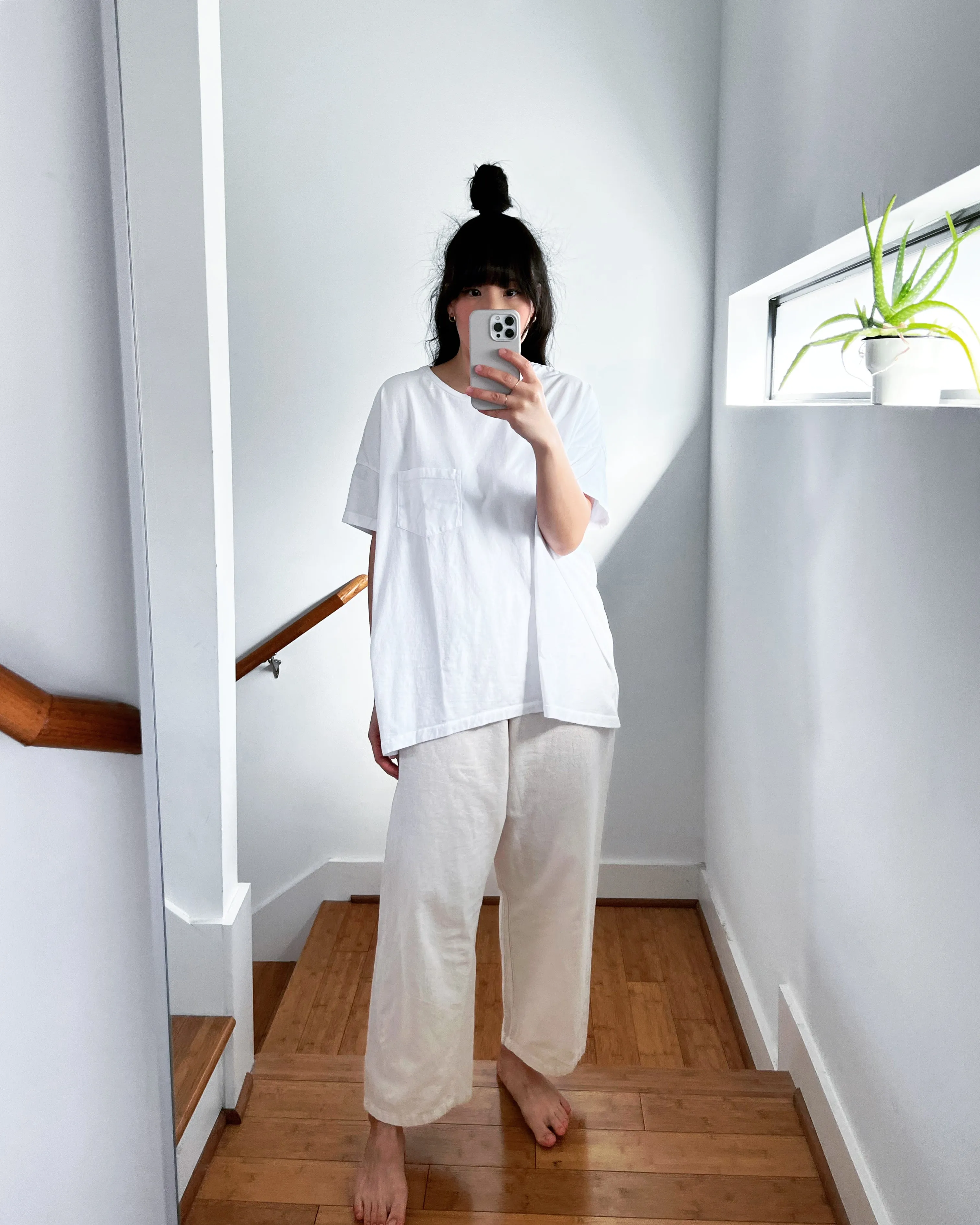 #61 Short Sleeve Crew Tee, White Wash sold by Skargorn product image thumbnail 5