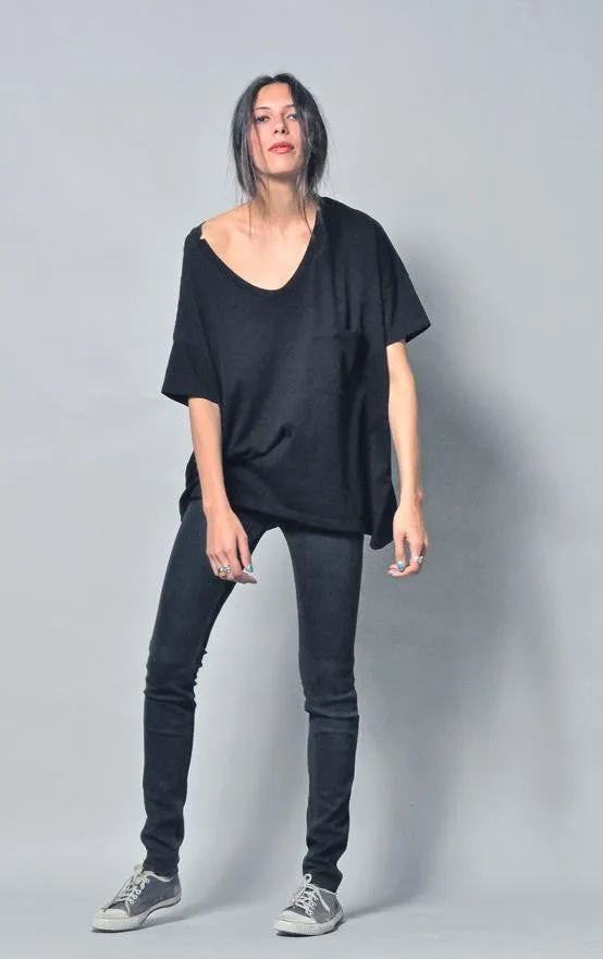 #61 Short Sleeve Tee, Black Wash sold by Skargorn product image thumbnail 3