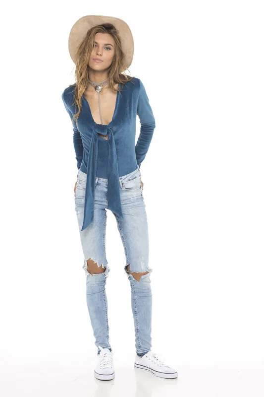 Velour Bodysuit sold by Skemo