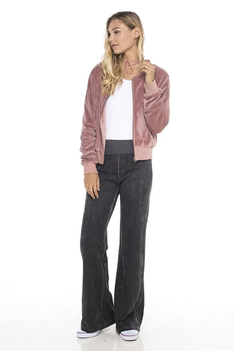 Velour Bomber Jacket sold by Skemo product image thumbnail 5