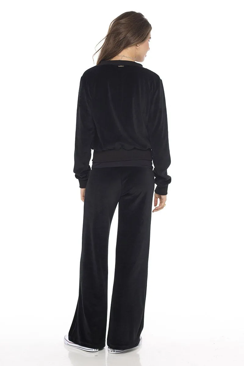 Velour Bomber Jacket sold by Skemo product image thumbnail 4