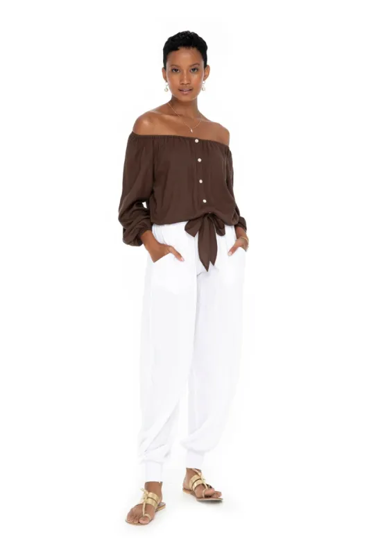 Solids Tie Top sold by Skemo