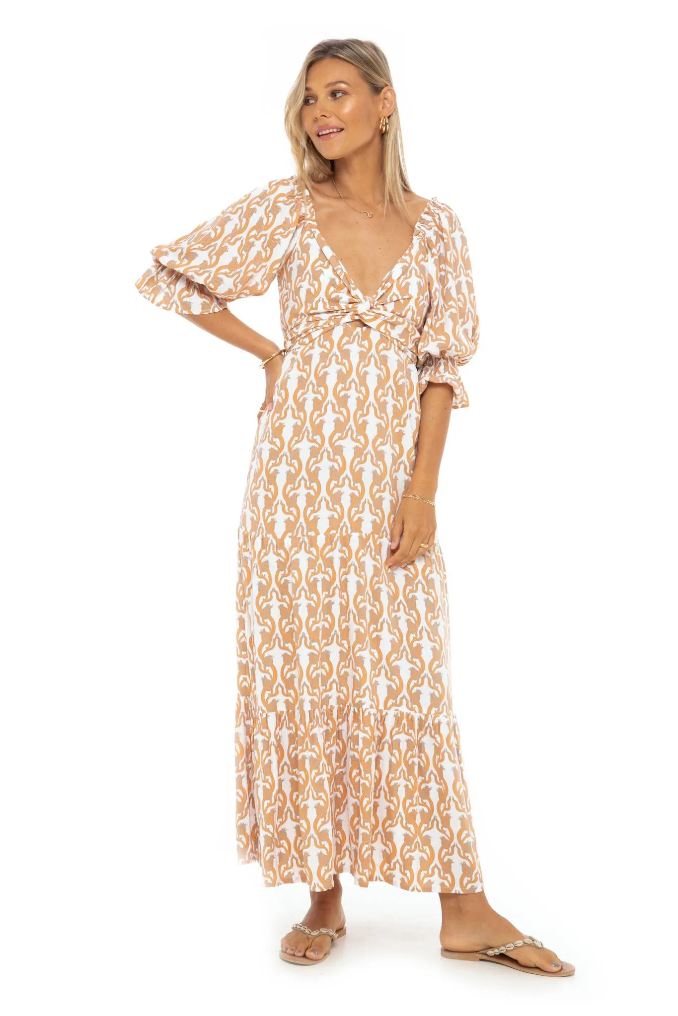 Dragonfruit Antilles Long Dress sold by Skemo product image thumbnail 4