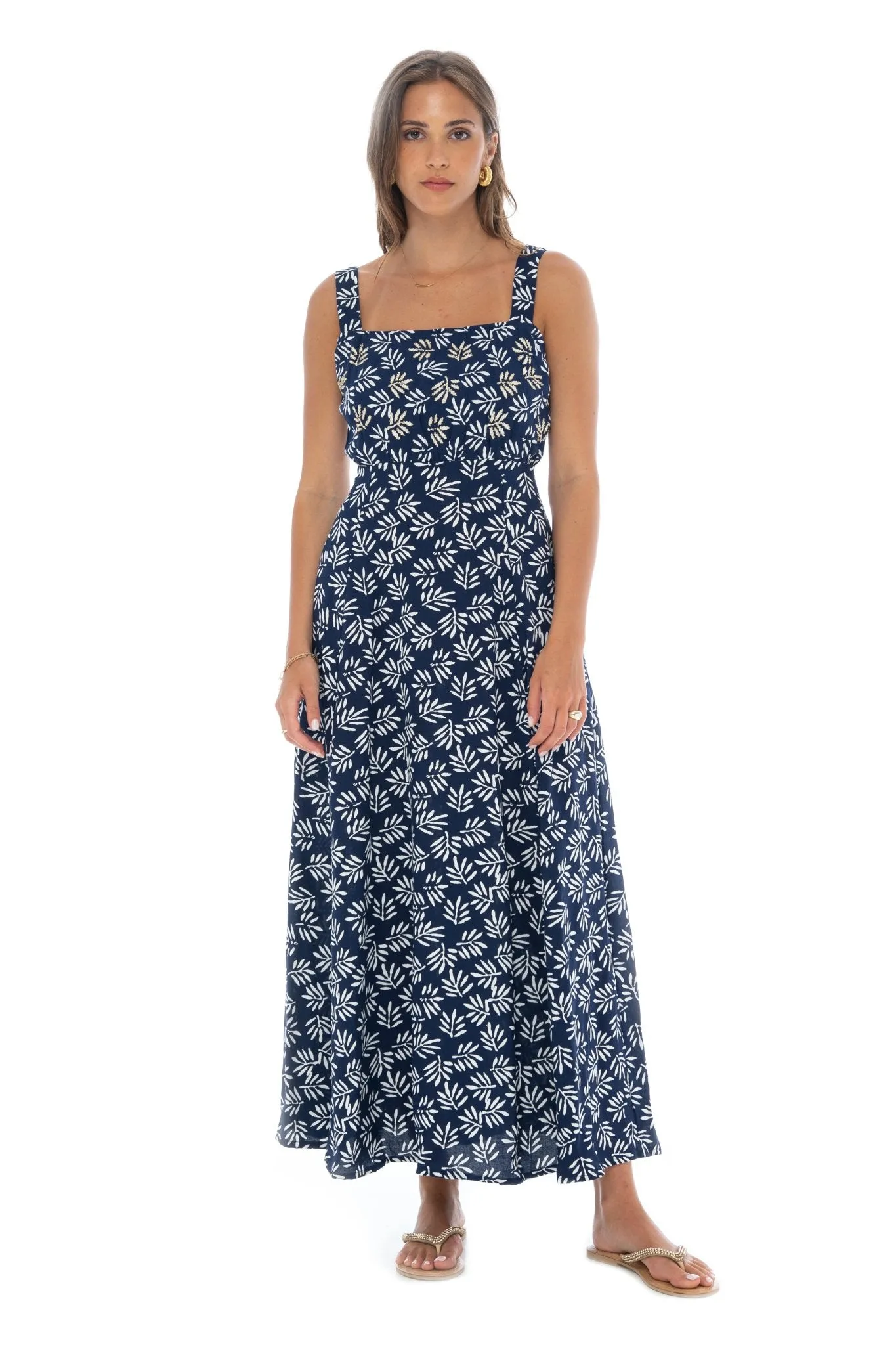 Palm Sicily Long Dress sold by Skemo product image thumbnail 3