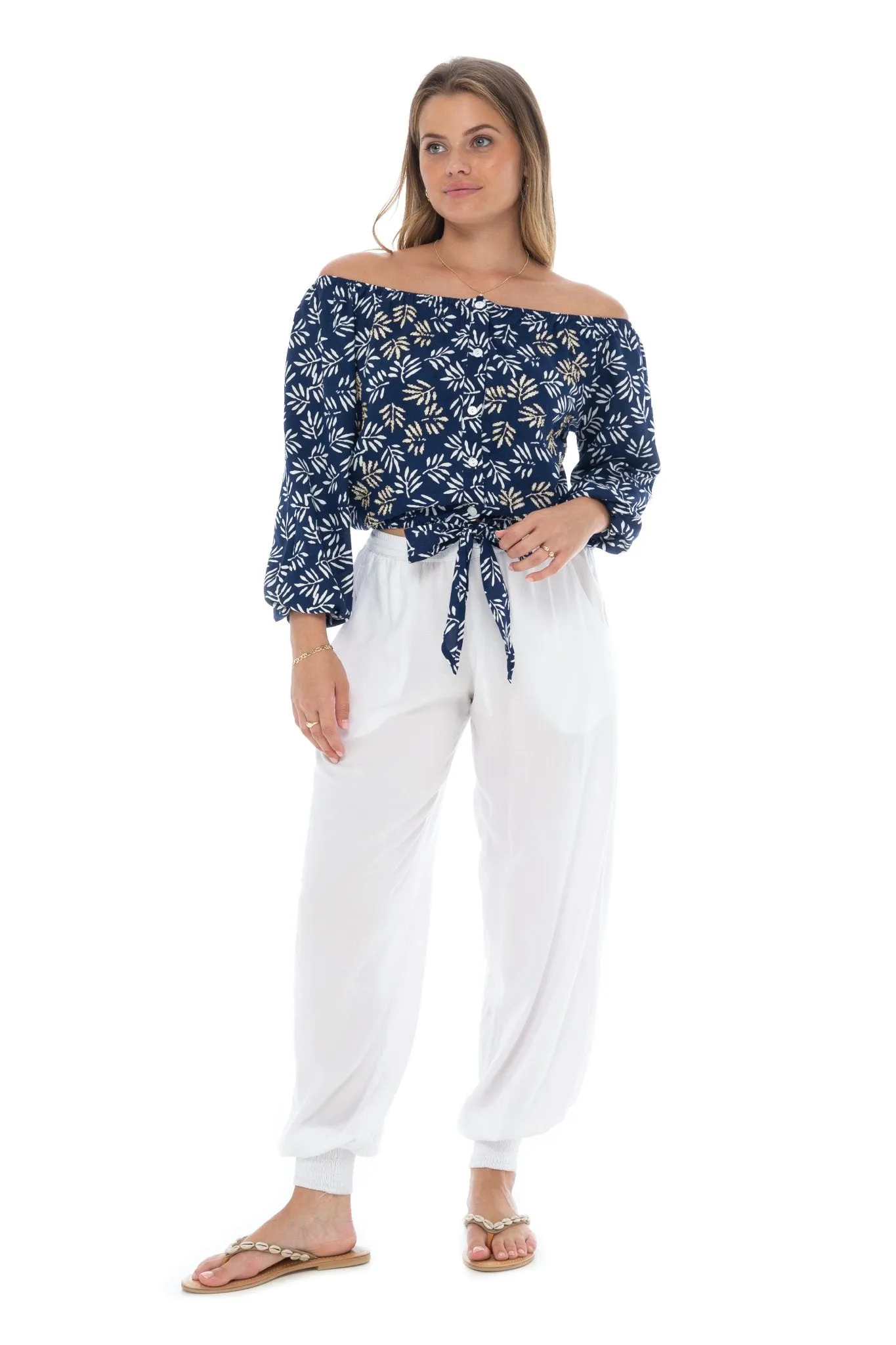 Palm Tie Top sold by Skemo