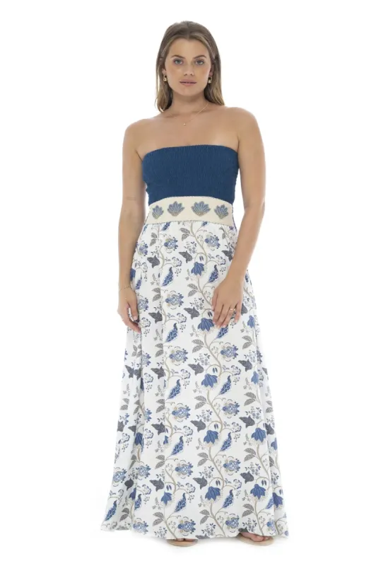 Flower Maxi Long Dress sold by Skemo