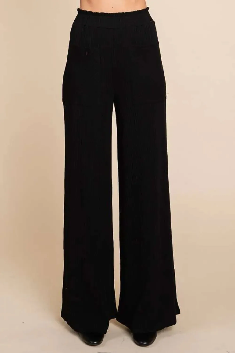 Code Full Size High Waist Wide Leg Pants sold by Skemo