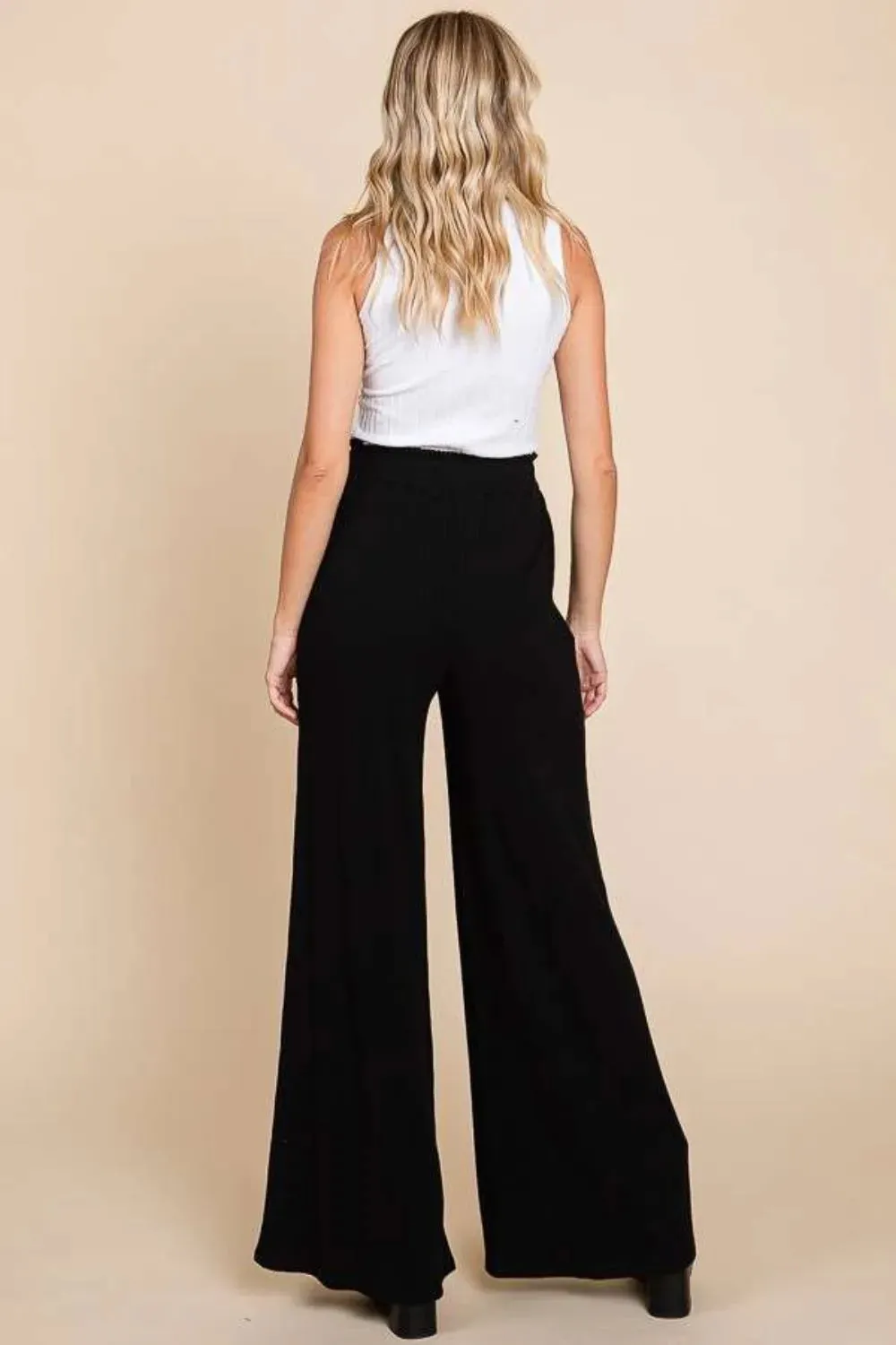 Code Full Size High Waist Wide Leg Pants sold by Skemo product image thumbnail 4