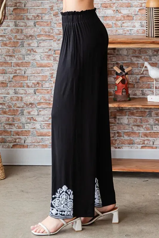 Solid Damask Casual Pants sold by Skemo product image thumbnail 5