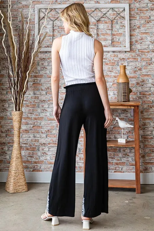 Solid Damask Casual Pants sold by Skemo product image thumbnail 3