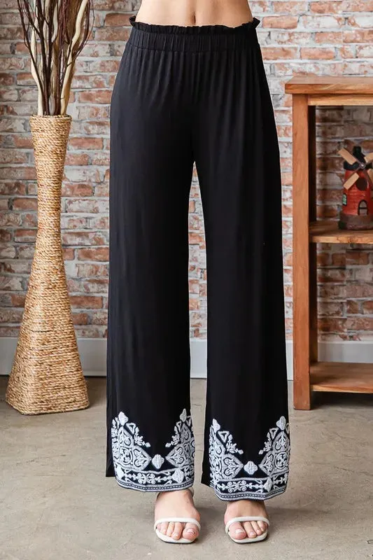Solid Damask Casual Pants sold by Skemo