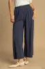High Waisted Embellished Linen Pants sold by Skemo