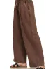Acid Wash Fleece Palazzo Sweatpants with Pockets sold by Skemo