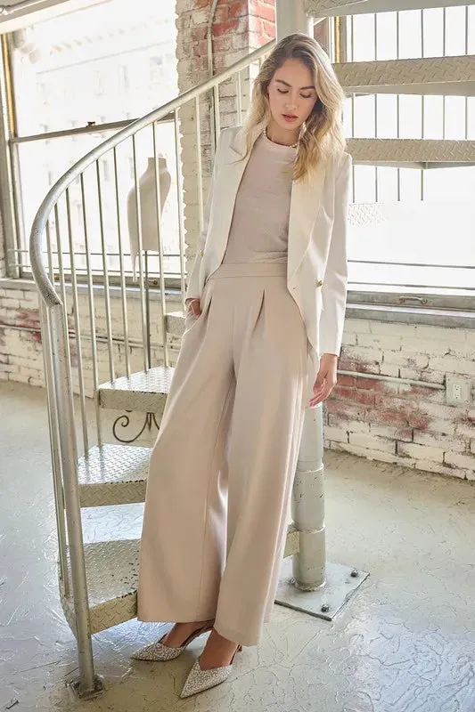 Inverted Pleat Detail Wide Leg Pants sold by Skemo product image thumbnail 2