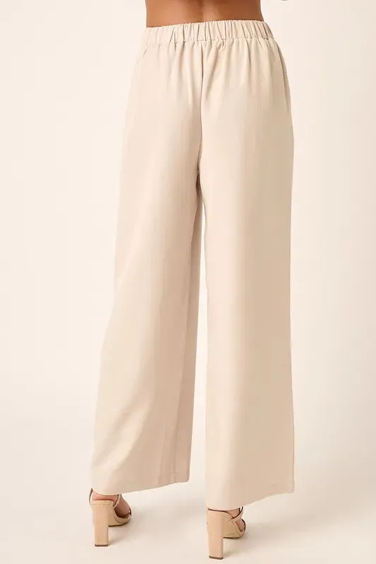 Inverted Pleat Detail Wide Leg Pants sold by Skemo product image thumbnail 3