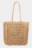 Straw Braided Beach Tote Bag sold by Skemo