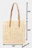 Straw Braided Tote Bag sold by Skemo