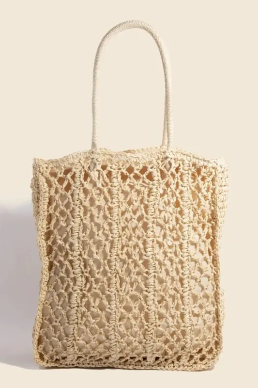 Fame Intricate Braided Tote Bag sold by Skemo