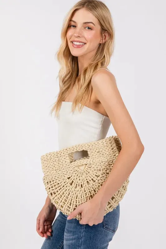 Braided Semi Circle Tote Bag sold by Skemo product image thumbnail 4
