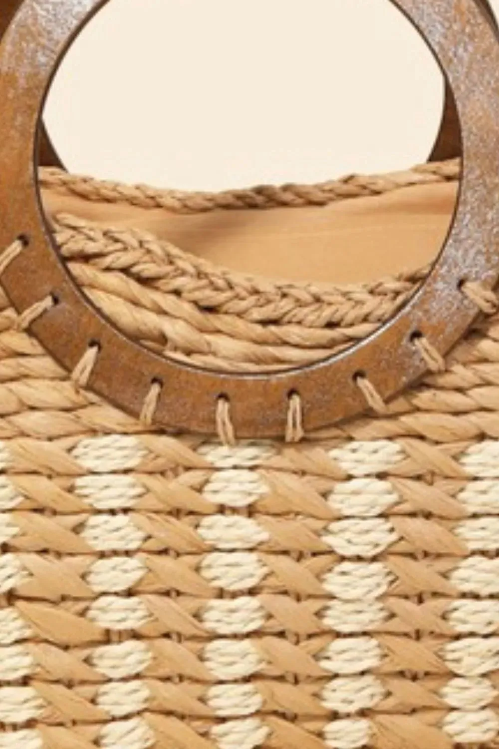 Fame Braided Round Handle Tote Bag sold by Skemo product image thumbnail 3