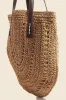 Fame Straw Braided Rounded Tote Bag sold by Skemo