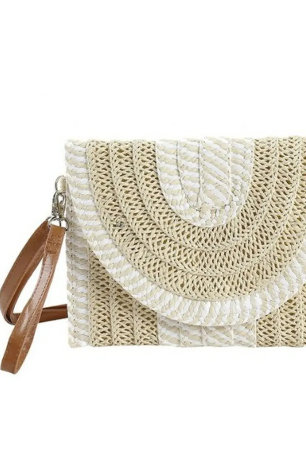Fame Striped Straw Stitch Clutch Bag sold by Skemo product image thumbnail 3